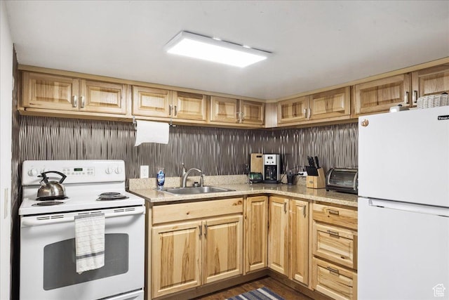 2684 E 2900 S, Millcreek, UT 84109 - kitchen featuring white appliances and a sink