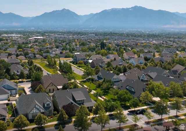 10693 S Vermillion Dr, South Jordan, UT 84009 - aerial perspective of suburban area featuring a mountain backdrop