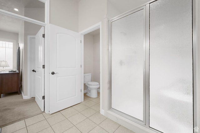 10693 S Vermillion Dr, South Jordan, UT 84009 - full bathroom featuring a shower stall, tile patterned flooring, and vanity