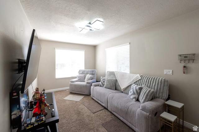 4018 W Cypress, Cedar Hills, UT 84062 - carpeted living room with healthy amount of natural light and a textured ceiling