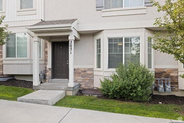 2501 W 1100 N, Provo, UT 84604 - view of exterior entry featuring stone siding and stucco siding
