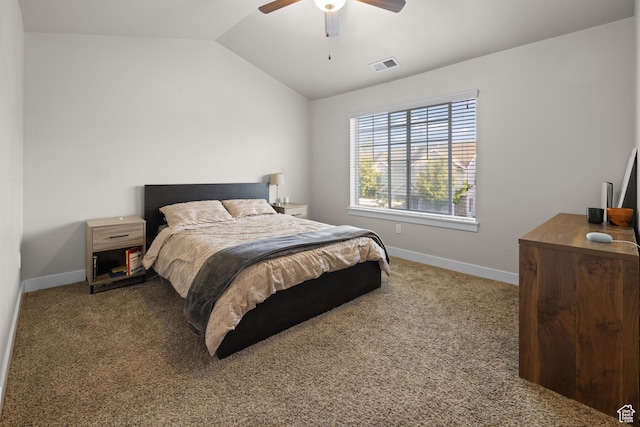 2501 W 1100 N, Provo, UT 84604 - carpeted bedroom with lofted ceiling and a ceiling fan