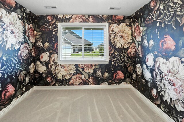 1470 N Cobblewood Ct, Kaysville, UT 84037 - unfurnished bedroom with wallpapered walls and carpet floors