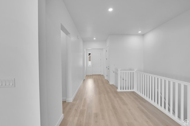 1086 S 3170 E Unit 217, Spanish Fork, UT 84660 - hallway featuring recessed lighting and light wood finished floors