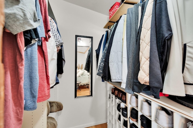 1481 W Bluemont Dr, Murray, UT 84123 - spacious closet featuring wood finished floors