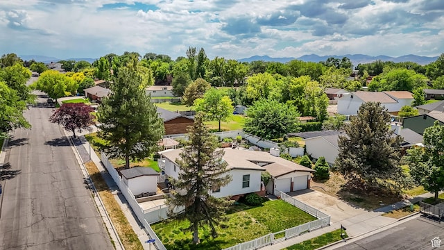 1481 W Bluemont Dr, Murray, UT 84123 - aerial view of residential area with mountains