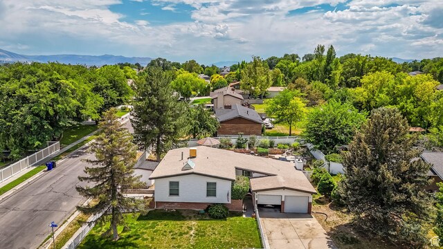 1481 W Bluemont Dr, Murray, UT 84123 - view from above of property featuring mountains