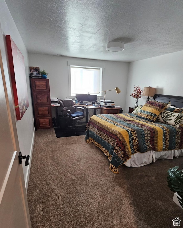1268 E 300 S, Smithfield, UT 84335 - bedroom featuring carpet flooring and a textured ceiling