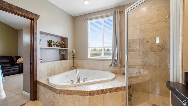 13994 S Stone Dr E, Draper, UT 84020 - bathroom featuring a bath and a shower stall