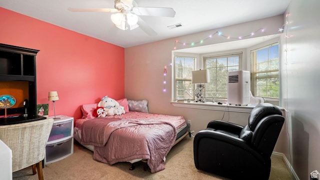 13994 S Stone Dr E, Draper, UT 84020 - carpeted bedroom featuring ceiling fan