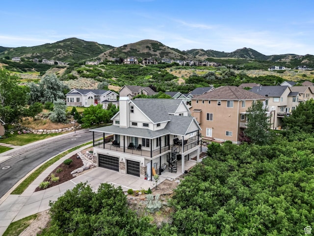 13994 S Stone Dr E, Draper, UT 84020 - drone / aerial view of a mountain backdrop
