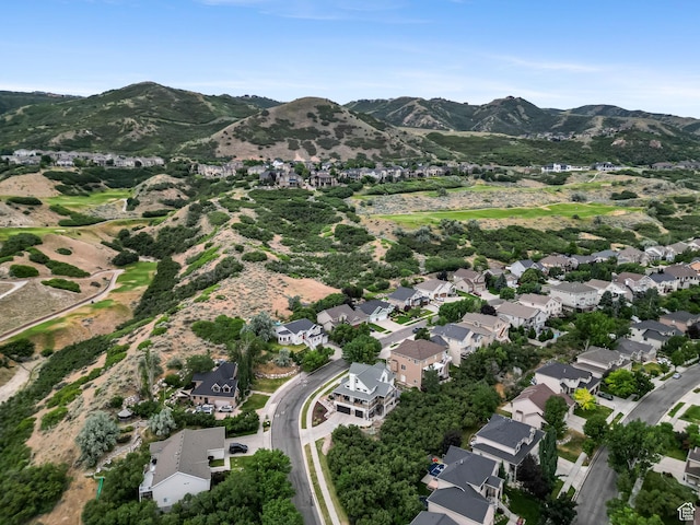 13994 S Stone Dr E, Draper, UT 84020 - aerial view of property's location featuring a mountainous background and nearby suburban area