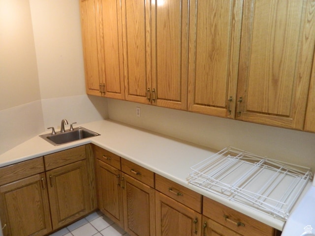 4222 S Edward Dr, Holladay, UT 84124 - washroom with a sink and light tile patterned floors