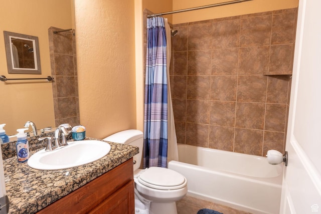 1959 W Golden Pond Way S, Orem, UT 84059 - full bath featuring vanity, shower / bath combo, and a textured wall