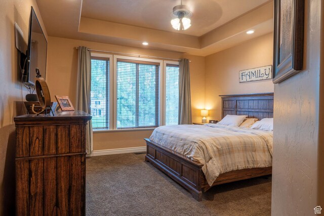 1959 W Golden Pond Way S, Orem, UT 84059 - carpeted bedroom with a raised ceiling and recessed lighting