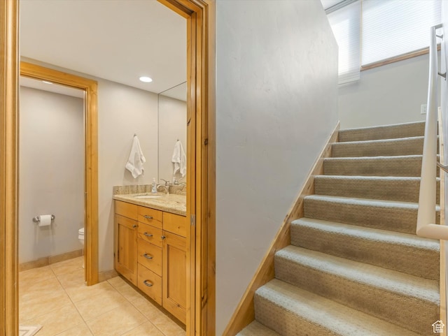 1679 Captain Molly Dr, Park City, UT 84060 - staircase featuring tile patterned floors