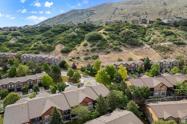 14858 S Ox Cart Ln, Draper, UT 84020 - aerial view of residential area featuring a mountainous background
