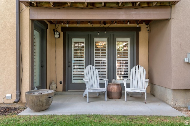 14858 S Ox Cart Ln, Draper, UT 84020 - doorway to property with stucco siding