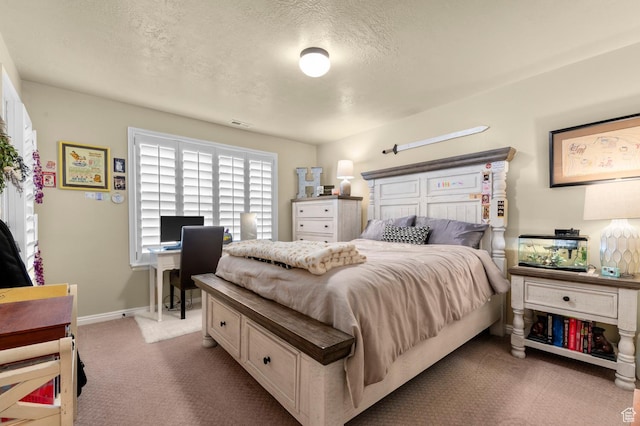 14858 S Ox Cart Ln, Draper, UT 84020 - carpeted bedroom with a textured ceiling and baseboards