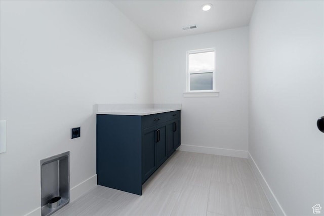 2960 N 1080 W, Lehi, UT 84043 - washroom featuring electric dryer hookup, cabinet space, and recessed lighting