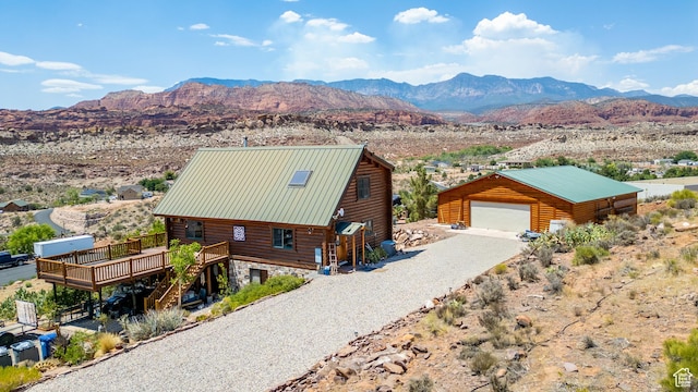 214 W Shinarump Cir, Leeds, UT 84746 - view from above of property with a mountain backdrop