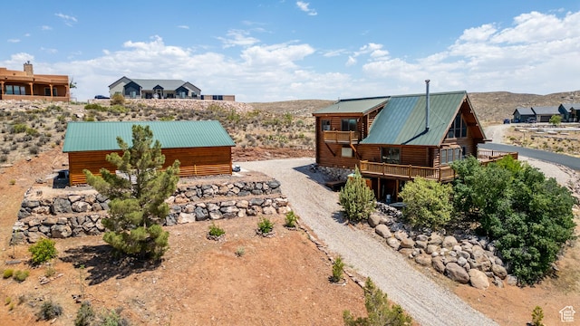 214 W Shinarump Cir, Leeds, UT 84746 - view from above of property featuring a mountainous background