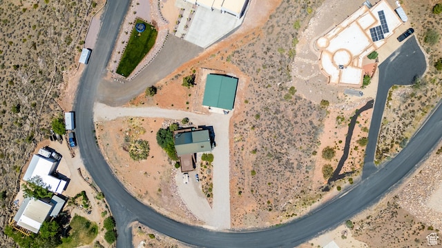 214 W Shinarump Cir, Leeds, UT 84746 - aerial overview of property's location with a desert landscape