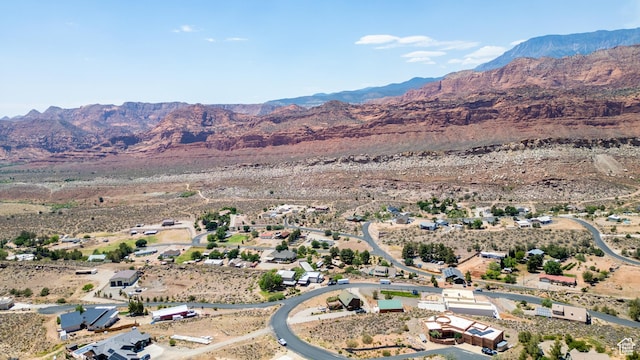 214 W Shinarump Cir, Leeds, UT 84746 - aerial view of property and surrounding area featuring mountains