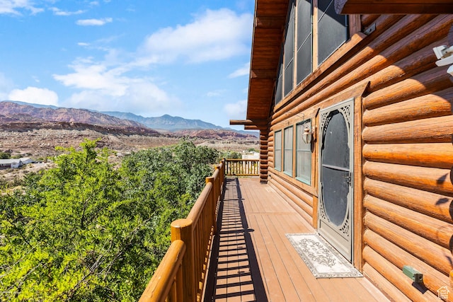 214 W Shinarump Cir, Leeds, UT 84746 - balcony with a mountain view