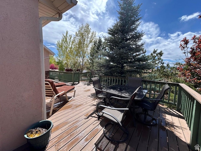 4140 W 975 S, Cedar City, UT 84720 - wooden deck featuring outdoor dining area