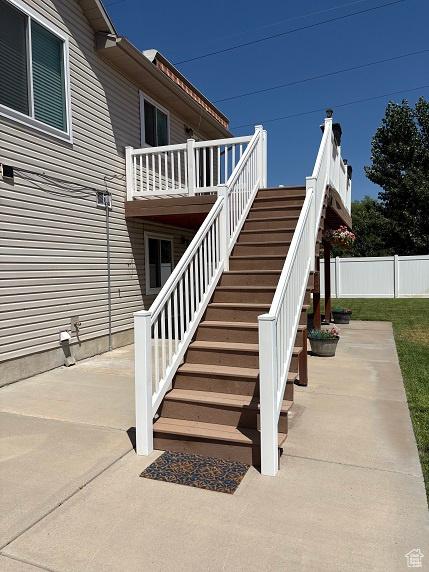1579 W 2050 N, Clinton, UT 84015 - view of patio featuring stairs