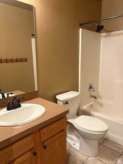 1579 W 2050 N, Clinton, UT 84015 - full bathroom with vanity, tile patterned floors, and shower / bathtub combination