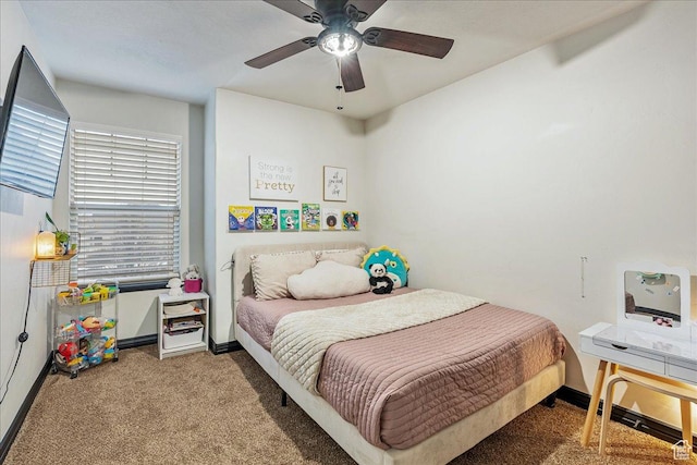 3944 W Sage Blossom Way S, Jordan, UT 84009 - carpeted bedroom with baseboards and a ceiling fan