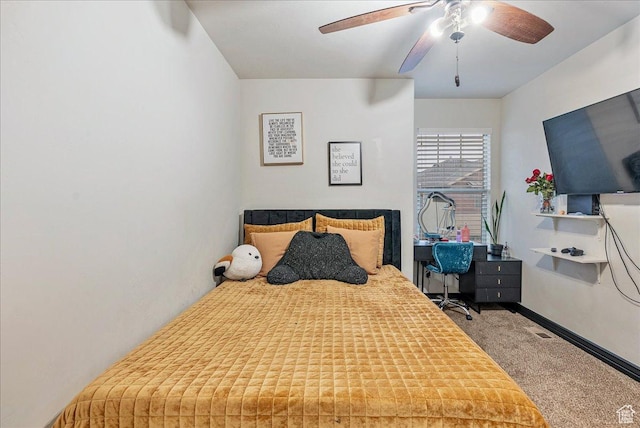 3944 W Sage Blossom Way S, Jordan, UT 84009 - carpeted bedroom featuring a ceiling fan and baseboards