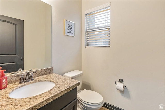 3944 W Sage Blossom Way S, Jordan, UT 84009 - half bathroom featuring toilet and vanity