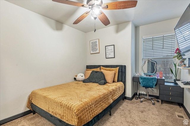 3944 W Sage Blossom Way S, Jordan, UT 84009 - carpeted bedroom featuring baseboards and ceiling fan
