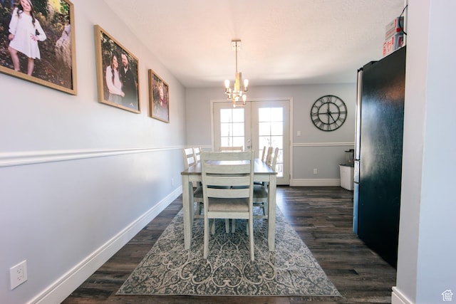 2080 W 2175 S, Syracuse, UT 84075 - dining room with dark wood finished floors and a chandelier