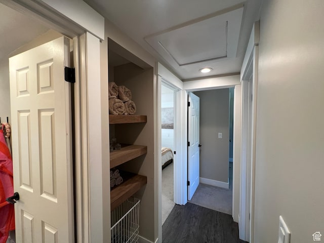 409 N 200 W, Brigham City, UT 84302 - corridor with dark wood finished floors and baseboards