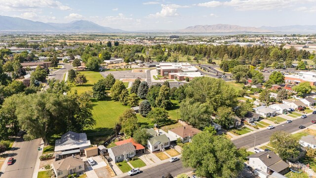 460 S 1074 E, Provo, UT 84606 - aerial overview of property's location featuring a mountain backdrop and nearby suburban area