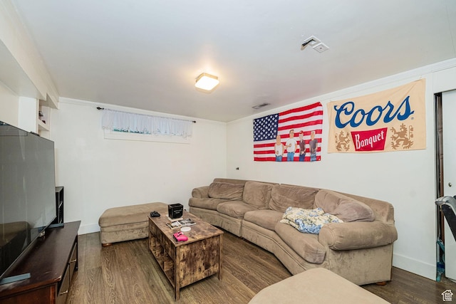 460 S 1074 E, Provo, UT 84606 - living area featuring dark wood finished floors and ornamental molding