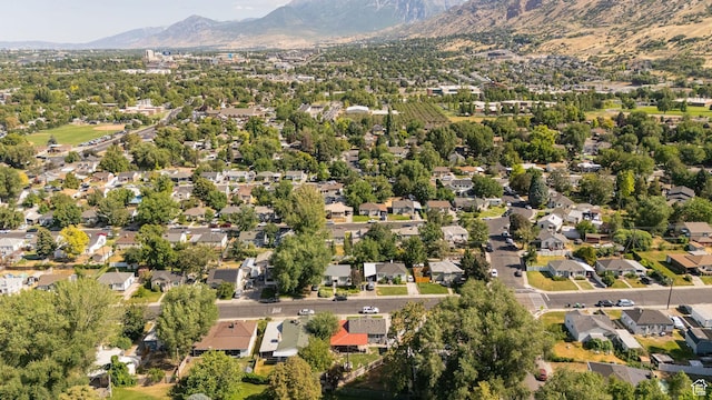 460 S 1074 E, Provo, UT 84606 - aerial view of property and surrounding area featuring mountains and nearby suburban area