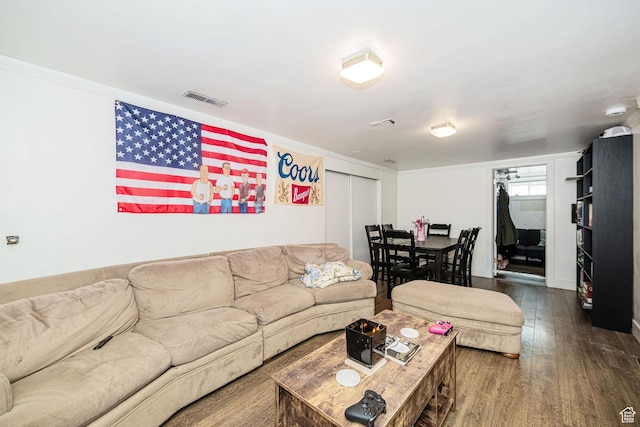 460 S 1074 E, Provo, UT 84606 - living room featuring dark wood-style flooring