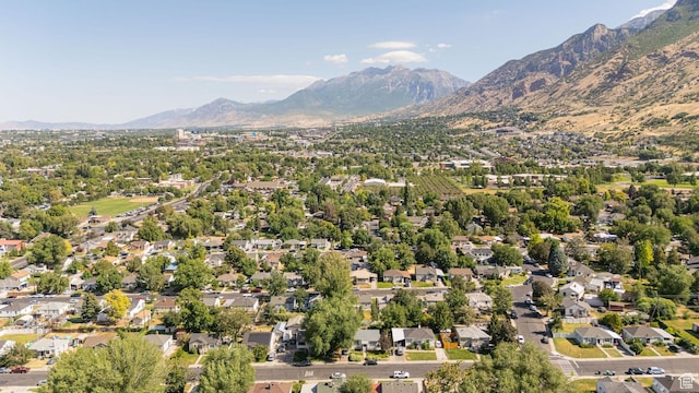 460 S 1074 E, Provo, UT 84606 - aerial overview of property's location featuring a mountainous background and nearby suburban area