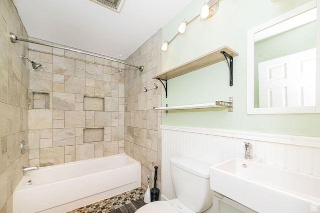 460 S 1074 E, Provo, UT 84606 - full bath with  shower combination, a wainscoted wall, and vanity
