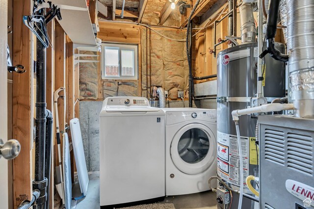 1492 N 1040 W, Orem, UT 84057 - laundry area featuring separate washer and dryer and strapped water heater