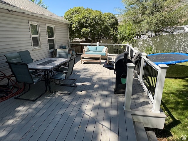 503 S Utah Ave, Provo, UT 84606 - deck with a water view, an outdoor hangout area, and outdoor dining area