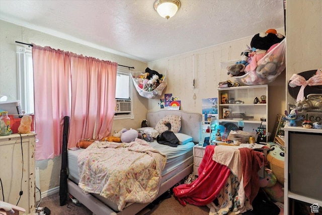 3221 Porter Ave, Ogden, UT 84403 - bedroom with a textured ceiling and cooling unit