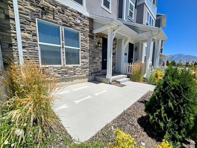 5149 W Arley Ct, Herriman, UT 84096 - porch with a mountain view