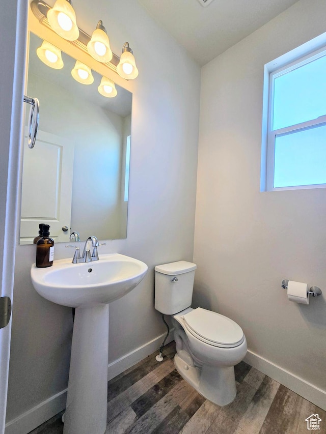 5149 W Arley Ct, Herriman, UT 84096 - half bath featuring toilet and wood finished floors