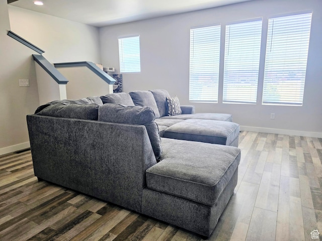 5149 W Arley Ct, Herriman, UT 84096 - living room with wood finished floors and recessed lighting